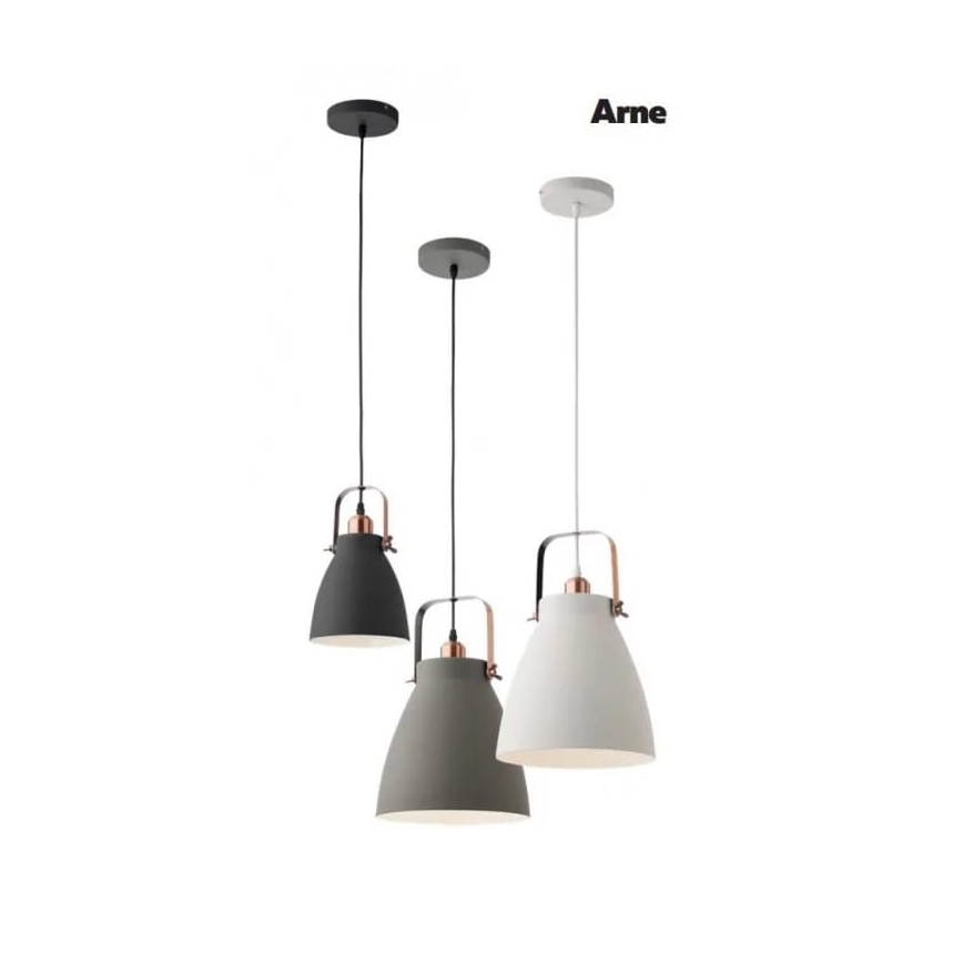 Redo 01-1275 - Chandelier on a string ARNE 1xE27/42W/230V grey