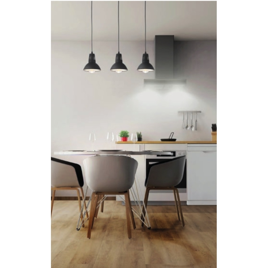 Redo 01-1279 - Cable pendant light PEEP 1xE27/42W/230V Ø 16.5 cm black
