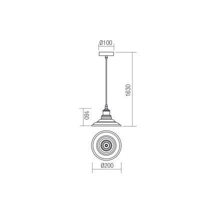 Redo 01-1292 - Chandelier on a string SPINNER 1xE27/42W/230V