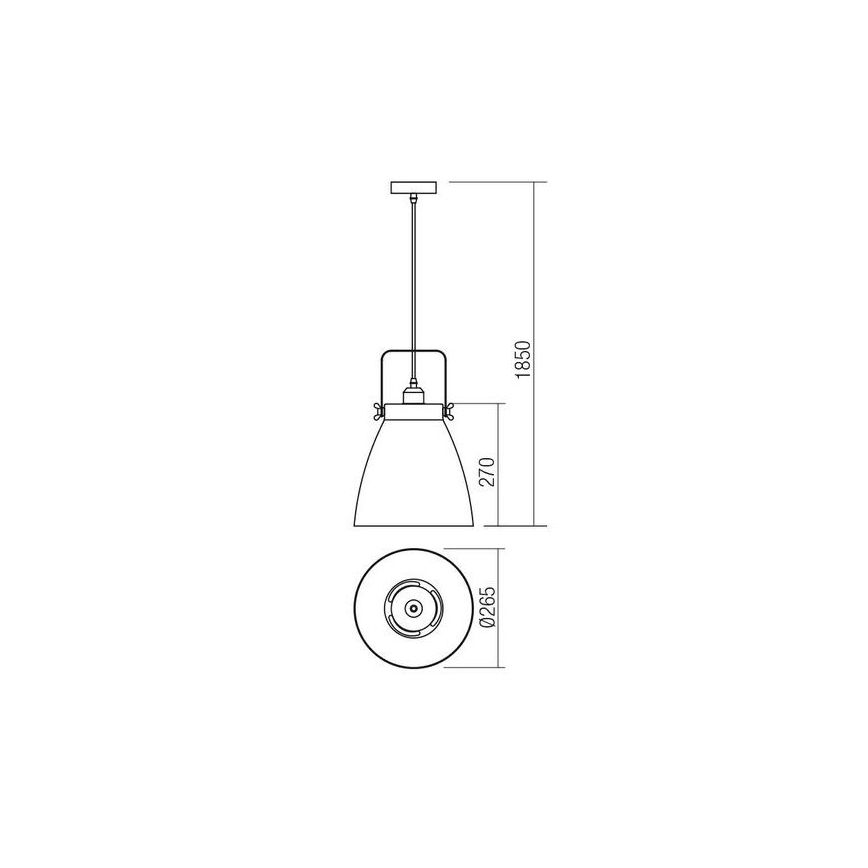Redo 01-1311 - Chandelier on a string ARNE 1xE27/42W/230V white