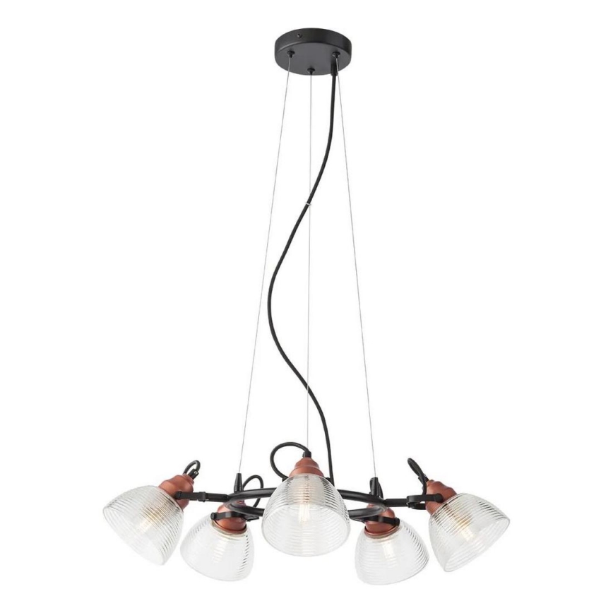 Redo 01-1451 - Chandelier on a string RIDGE 5xE27/60W/230V