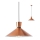Redo 01-1461 - Chandelier on a string KIMONO 1xE27/42W/230V d. 39,5 cm copper
