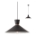 Redo 01-1462 - Chandelier on a string KIMONO 1xE27/42W/230V d. 39,5 cm black