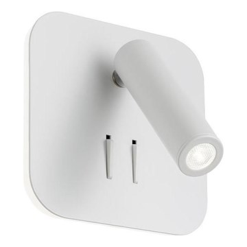 Redo 01-1491 - LED Wall Light QUDA LED/6W/230V + LED/3W CRI 90 USB White