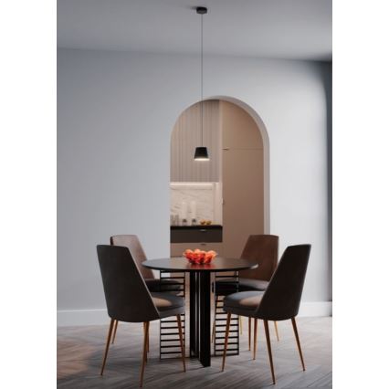 Redo 01-1496 - LOLLI LED pendant on cable LED/6W/230V Ø 14 cm black