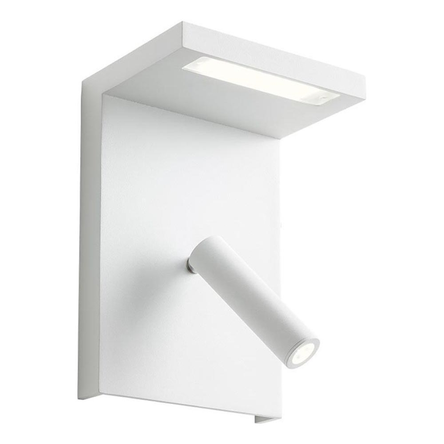 Redo 01-1499 - LED Wall spotlight AGOS LED/6W/230V + LED/3,2W USB white