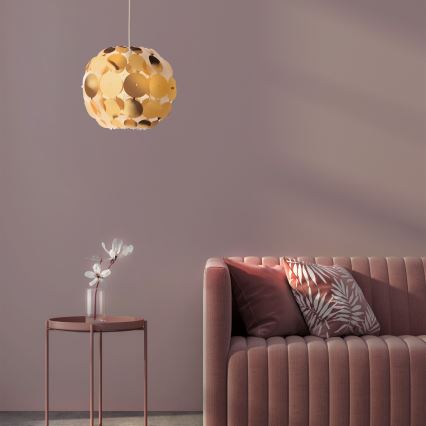 Redo 01-1508 - Chandelier on a string ODEON 1xE27/42W/230V d. 36 cm gold