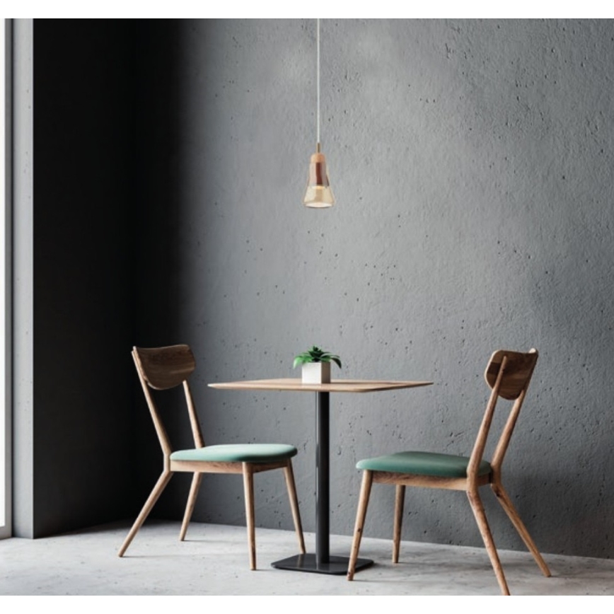 Redo 01-1518 - Chandelier on a string UPPER 1xGU10/28W/230V brass/beige