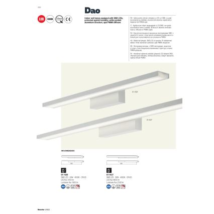 Redo 01-1527 - LED Bathroom mirror light DAO 1xLED/36W/230V IP44