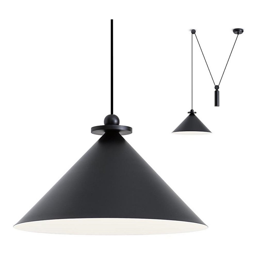 Redo 01-1546 - Chandelier on a string KALIMBA 1xE27/42W/230V d. 42 cm spider black
