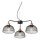 Redo 01-1573 - TAMIS cable-suspended chandelier 3xE27/42W/230V, diameter 59 cm, black