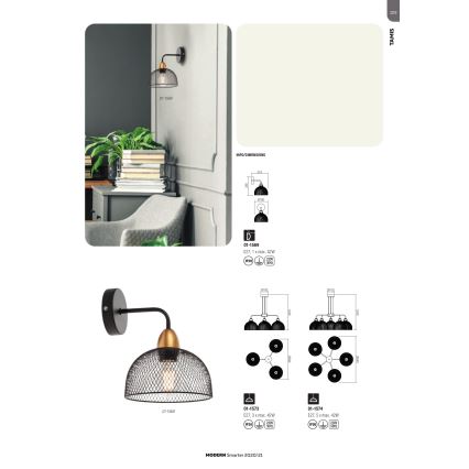 Redo 01-1573 - TAMIS cable-suspended chandelier 3xE27/42W/230V, diameter 59 cm, black
