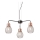 Redo 01-1579 - EDISON Cable Chandelier 3xE27/42W/230V Ø 53 cm Black/Copper