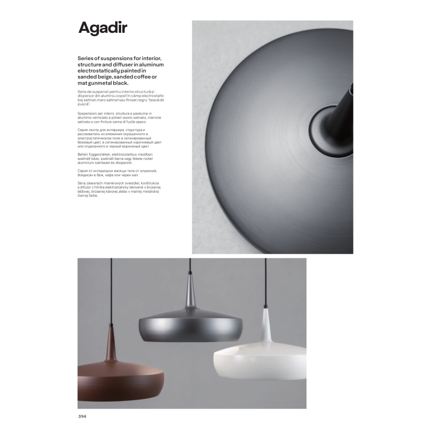 Redo 01-1615 - Chandelier on a string AGADIR 1xE27/42W/230V