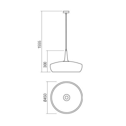 Redo 01-1615 - Chandelier on a string AGADIR 1xE27/42W/230V