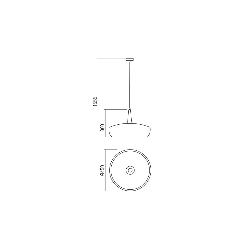Redo 01-1615 - Chandelier on a string AGADIR 1xE27/42W/230V