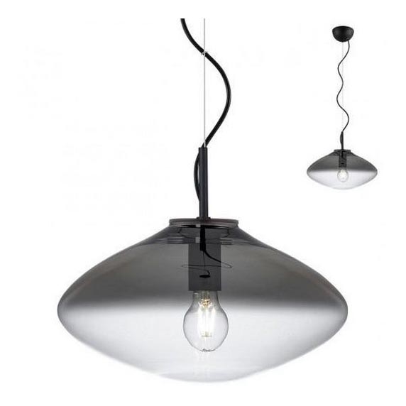 Redo 01-1619 - Chandelier on a string ABSOLUTE 1xE27/42W/230V grey