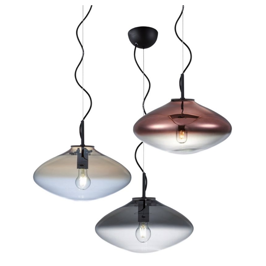 Redo 01-1619 - Chandelier on a string ABSOLUTE 1xE27/42W/230V grey