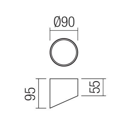 Redo 01-1625 - LED spotlight UTO LED/6W/230V Ø 9 cm white