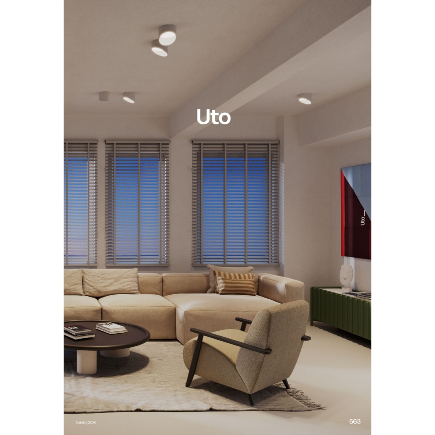 Redo 01-1627 - UTO LED Spotlight, 12W/230V, Ø 12 cm, White