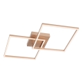 Redo 01-1643 - LED Dimmable ceiling light KLEE LED/57W/230V gold