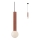 Redo 01-1661 - Chandelier on a string GOSSIP 1xE27/42W/230V copper
