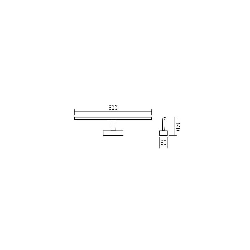 Redo 01-1671 - LED Bathroom mirror lighting NEPTUNE LED/12W/230V IP44