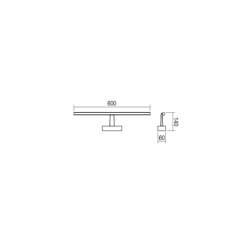 Redo 01-1672 - LED Bathroom mirror lighting NEPTUNE LED/12W/230V IP44