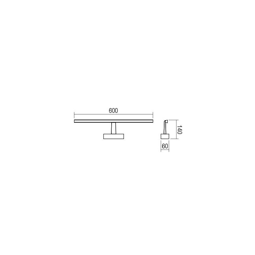 Redo 01-1673 - LED Bathroom mirror lighting NEPTUNE LED/12W/230V IP44