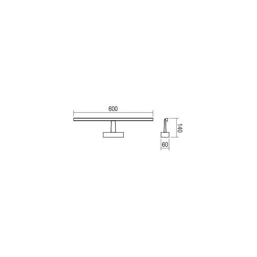 Redo 01-1674 - LED Bathroom mirror lighting NEPTUNE LED/12W/230V IP44