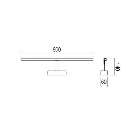 Redo 01-1674 - LED Bathroom mirror lighting NEPTUNE LED/12W/230V IP44
