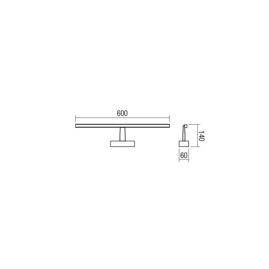 Redo 01-1674 - LED Bathroom mirror lighting NEPTUNE LED/12W/230V IP44