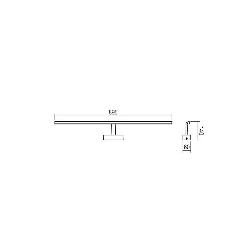 Redo 01-1678 - LED Bathroom mirror lighting NEPTUNE 1xLED/18W/230V IP44