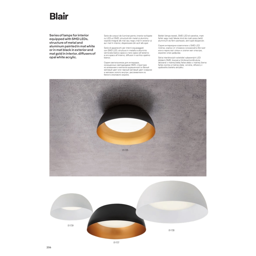 Redo 01-1732 - LED Chandelier on a string BLAIR LED/55W/230V 3000K white
