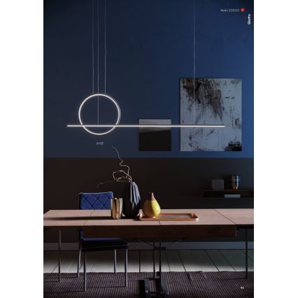 Redo 01-1735 - LED Dimmable chandelier on a string GIOTTO LED/46W/230V black