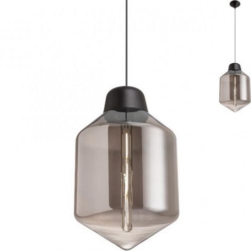 Redo 01-1773 - Chandelier on a string AMNO 1x/E27/42W/230V d. 26 cm grey