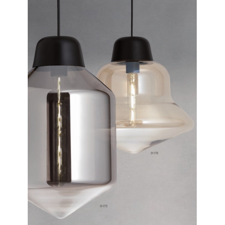 Redo 01-1773 - Chandelier on a string AMNO 1x/E27/42W/230V d. 26 cm grey