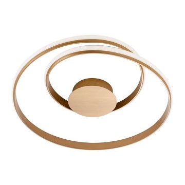 Redo 01-1792 - Dimmable ceiling light TORSION LED/30W/230V Ø 55 cm Bronze