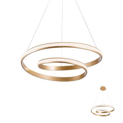 Redo 01-1794 - LED Dimmable chandelier on a string TORSION LED/29W/230V d. 55 cm bronze