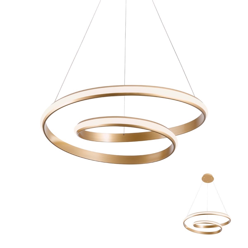 Redo 01-1794 - LED Dimmable chandelier on a string TORSION LED/29W/230V d. 55 cm bronze