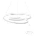 Redo 01-1795 - LED Dimmable cable-suspended chandelier TORSION LED/40W/230V Ø 74 cm white
