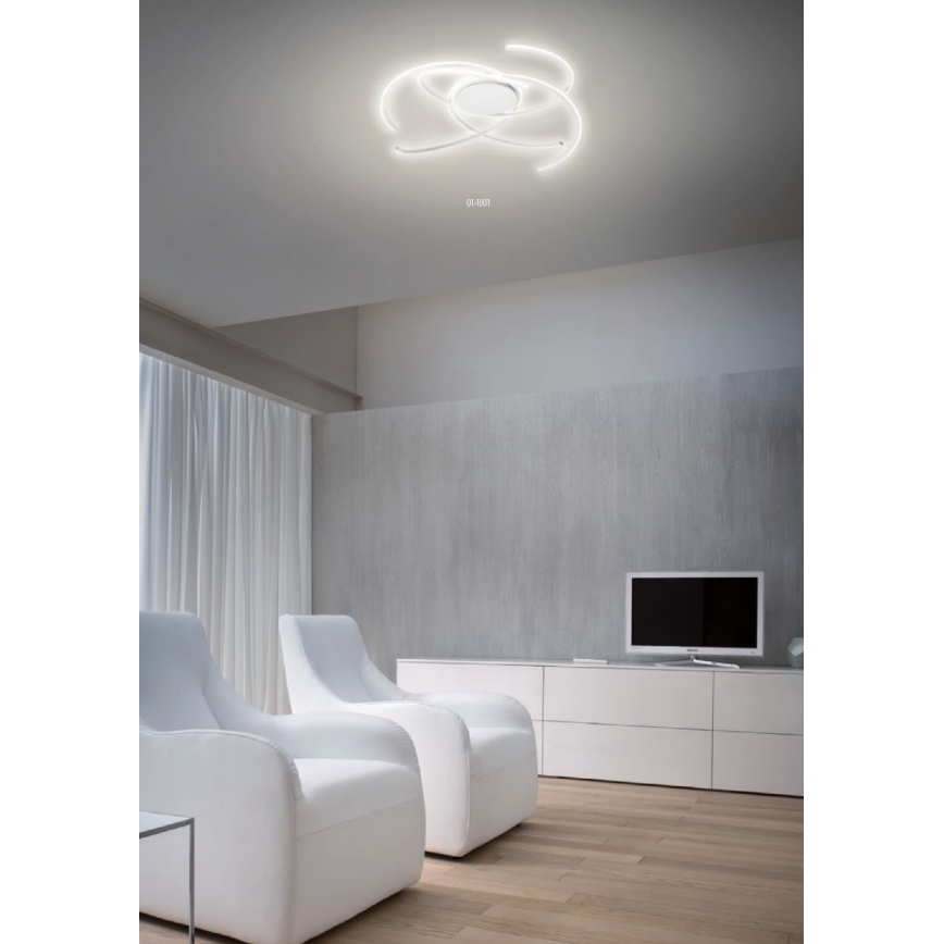 Redo 01-1801 - LED Dimmable ceiling light ALIEN LED/60W/230V 3000K d. 70 cm white