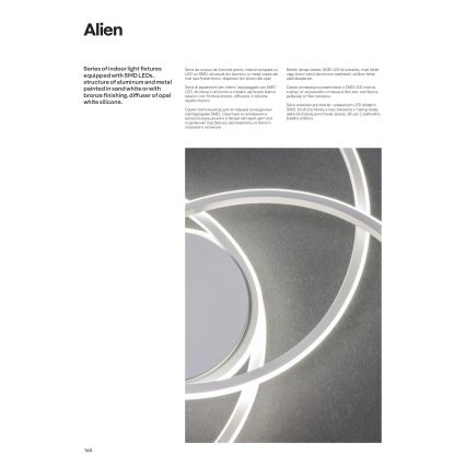 Redo 01-1801 - LED Dimmable ceiling light ALIEN LED/60W/230V 3000K d. 70 cm white