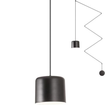Redo 01-1822 - Chandelier on a string DODO 1xE27/15W/230V spider black