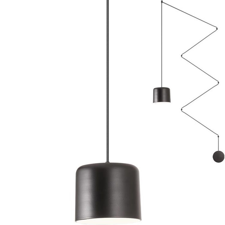 Redo 01-1822 - Chandelier on a string DODO 1xE27/15W/230V spider black