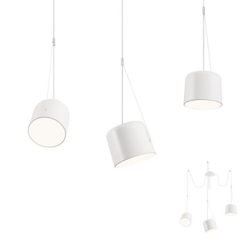 Redo 01-1825 - Chandelier on a string DODO 3xE27/15W/230V spider white