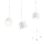 Redo 01-1825 - Chandelier on a string DODO 3xE27/15W/230V spider white