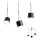 Redo 01-1826 - Chandelier on a string DODO 3xE27/15W/230V spider