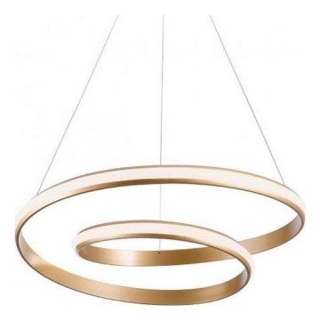Redo 01-1889 - TORSION LED dimmable cable pendant, 29 W, 230 V, 4000 K, Ø 55 cm, bronze