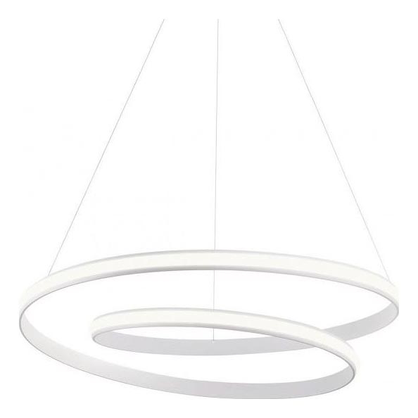 Redo 01-1890 - Dimmable LED pendant on cable TORSION LED/35W/230V 4000K Ø 75 cm white